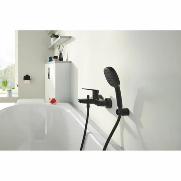 Duschros Grohe Svart Svart matt Silikon