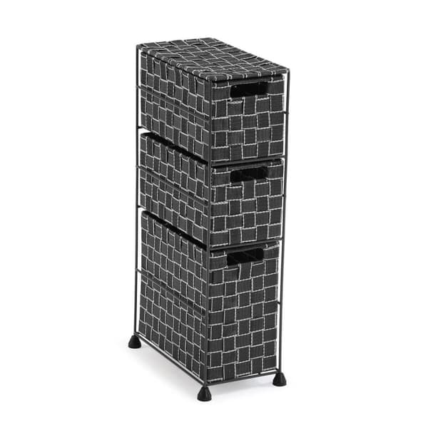 Badrumshyllor Versa Svart 28 x 57 x 15,5 cm