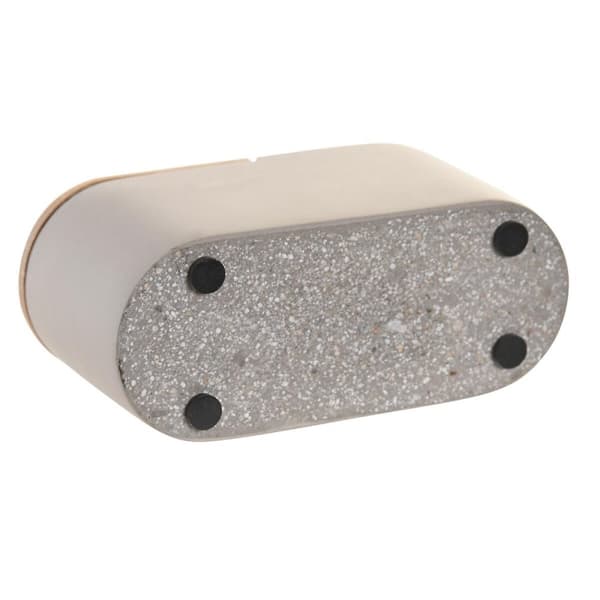 Glas DKD Home Decor Grå Natur Bambus Cement 11 X 4,5 X 6 CM