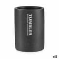Miniatyrbillede 1 af 3: Tandbørsteholder Berilo Tumbler Grå Harpiks 7,5 x 10,2 x 7,5 cm (12 enheder)