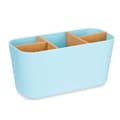 Miniatyrbillede 2 af 2: Tandbørsteholder Berilo B9045-BLUE Blå Bambus polypropylen 21 x 10 x 9 cm (6 enheder)