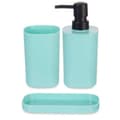 Miniatyrbillede 3 af 3: Conjunto de Banho Berilo B8108-S3-MINT Sort Grøn polypropylen (12 enheder)
