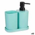 Miniatyrbillede 1 af 3: Conjunto de Banho Berilo B8108-S3-MINT Sort Grøn polypropylen (12 enheder)