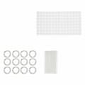 Miniatyrbillede 2 af 3: Conjunto de Banho Berilo CN-B6032A-TRANSP Gennemsigtig PVC Polyetylen EVA (12 enheder)