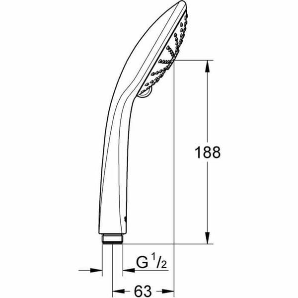 Brusehoved Grohe 27319000 3 Positioner