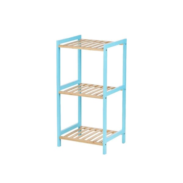 Badeværelse reol Berilo WR5503-3-467 Blå Natur 35 x 30 x 70 cm