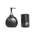 Pikkukuva 1 / 3: Kylpysetti DKD Home Decor Musta Hartsi Muovinen 11 x 6 x 17 cm 2 Kappaletta