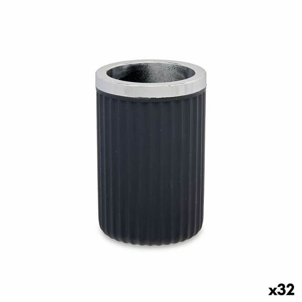 Lasi Berilo 3436-3 Antrasiitinharmaa Muovinen 7,5 x 11,5 x 7,5 cm Hammasharjateline (32 osaa)