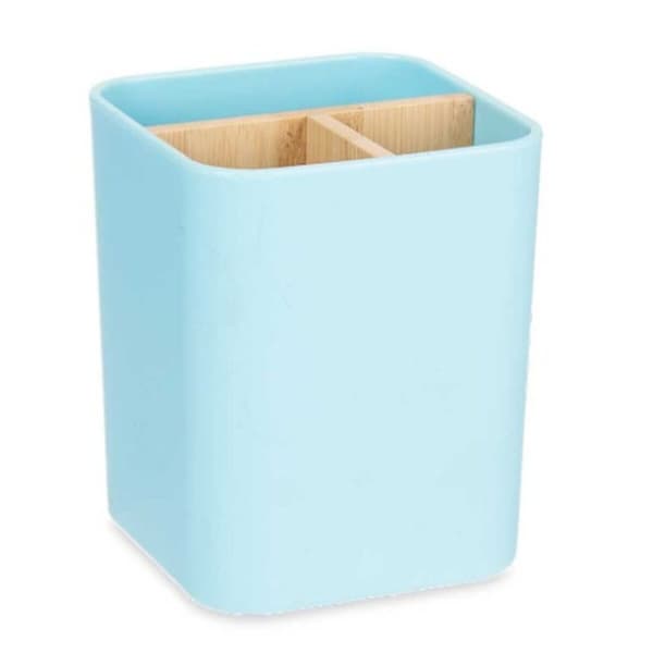 Hammasharjateline Berilo B9041-BLUE Sininen Bambu polypropeeni 9 x 11 x 9 cm (6 osaa)