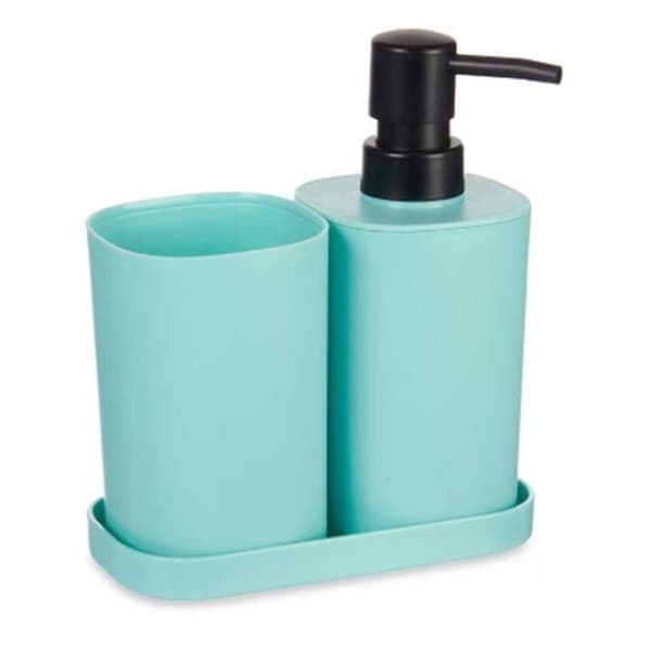 Kylpysetti Berilo B8108-S3-MINT Musta Vihreä polypropeeni (12 osaa)
