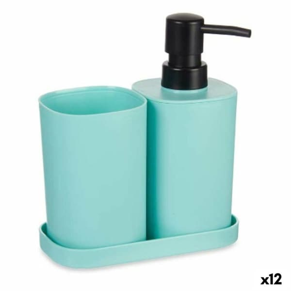 Kylpysetti Berilo B8108-S3-MINT Musta Vihreä polypropeeni (12 osaa)