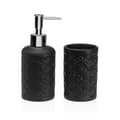 Miniatyrbillede 1 af 2: Conjunto de Banho Versa Sort Dolomite 6,8 x 17 x 6,8 cm