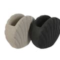 Pikkukuva 2 / 3: Lasi Home ESPRIT Harmaa Kerma Hartsi 12 X 6 X 10,5 cm (2 osaa)