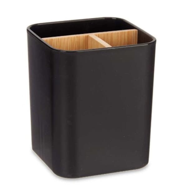 Hammasharjateline Berilo B9041-BLACK Musta Bambu polypropeeni 9 x 11 x 9 cm (6 osaa)