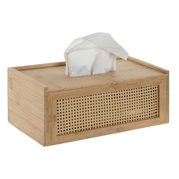 Ask för näsdukar eller scarfar Home ESPRIT Bambu Rattan 25 x 13 x 10 cm