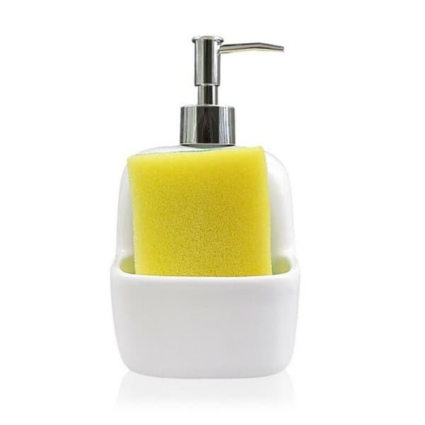 Sæbedispenser Versa Hvid Keramik 9,4 x 17,8 x 10,5 cm