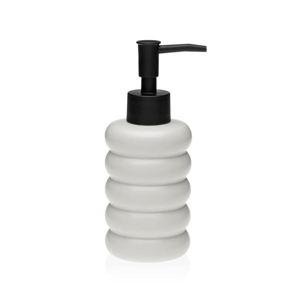 Sæbedispenser Versa Hvid Keramik Bambus