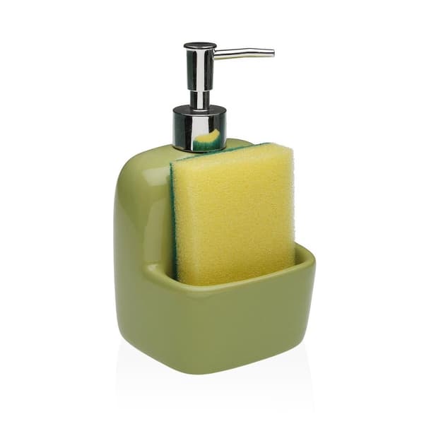 Tvåldispenser Versa Grön Keramik 9,4 x 17,8 x 10,5 cm
