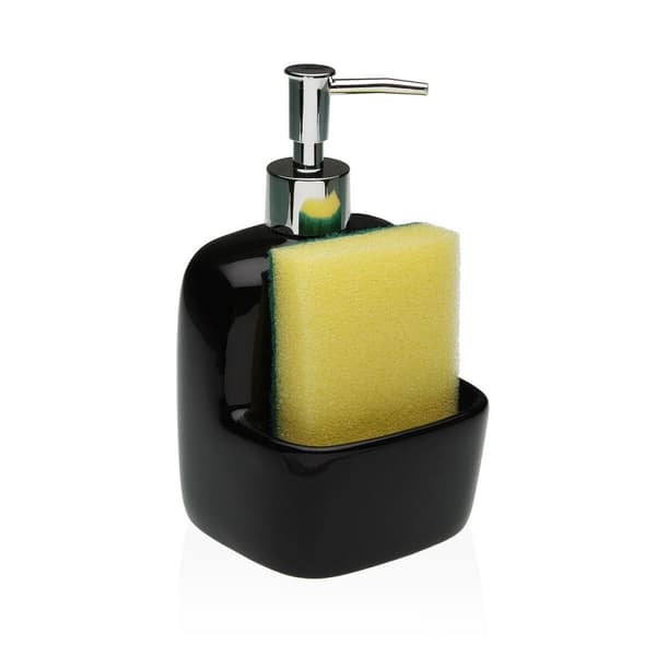 Såpedispenser Versa Svart Keramikk 9,4 x 17,8 x 10,5 cm