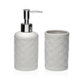 Miniatyrbillede 1 af 2: Conjunto de Banho Versa Hvid Dolomite 6,8 x 17 x 6,8 cm