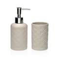 Miniatyrbillede 1 af 2: Conjunto de Banho Versa Beige Dolomite 6,8 x 17 x 6,8 cm