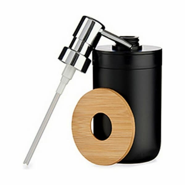 Sæbedispenser Berilo 51710 Sort Bambus polypropylen 350 ml 8 x 17 x 9 cm (6 enheder)