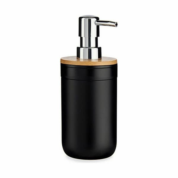 Sæbedispenser Berilo 51710 Sort Bambus polypropylen 350 ml 8 x 17 x 9 cm (6 enheder)