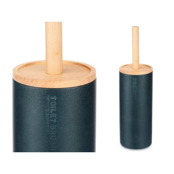 Toiletbørste Berilo B5456BC-5 - 440 Sort Træ Harpiks 10,2 x 38 x 10,2 cm (4 enheder)