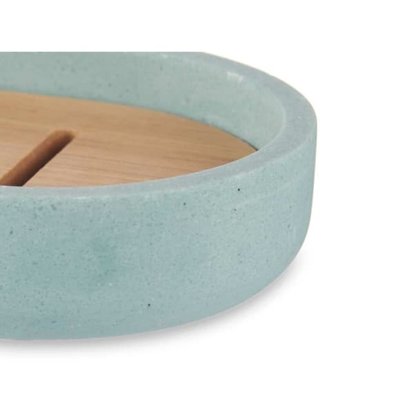 Sæbeskål Berilo B5456BC-4 - 457 Blå Harpiks Bambus 12,5 x 2,5 x 8,5 cm (6 enheder)