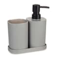 Miniatyrbillede 2 af 3: Conjunto de Banho Berilo B8108-S3-GREY Sort Grå polypropylen (12 enheder)