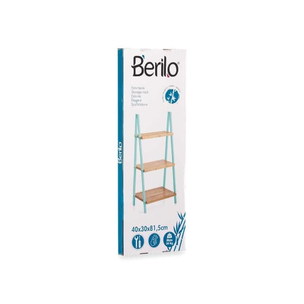 Badeværelse reol Berilo WR5504-3-432 Natur Mint 40,3 x 81,5 x 30 cm