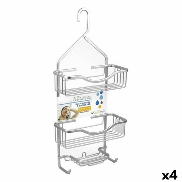 Bruseophæng Confortime Aluminium 27,5 x 12 x 63,5 cm (4 enheder)