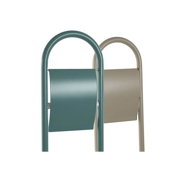 Toiletpapirholder Home ESPRIT Hvid Turkisblå Metal 30 x 16 x 78,5 cm (2 enheder)
