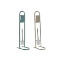 Miniatyrbillede 1 af 4: Toiletpapirholder Home ESPRIT Hvid Turkisblå Metal 30 x 16 x 78,5 cm (2 enheder)