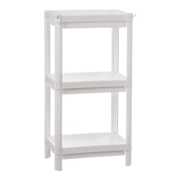 Badeværelse reol Ballete Hvid Plastik 35,5 x 23 x 75 cm