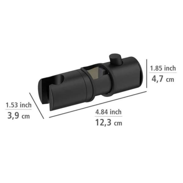 Duschhandtag - Wenko - Libertà - Svart - L 12,3 x H 4,7 x D 3,9 cm