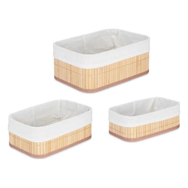 Set med stapelbara förvaringslådor Kipit BA1317-437 31 x 12 x 21 cm 4 antal