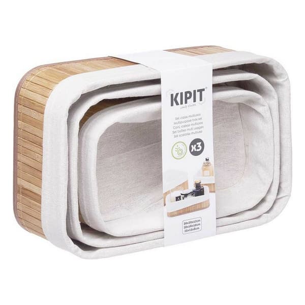 Et sett av stabelbare bokser for organisering Kipit BA1317-437 31 x 12 x 21 cm 4 enheter