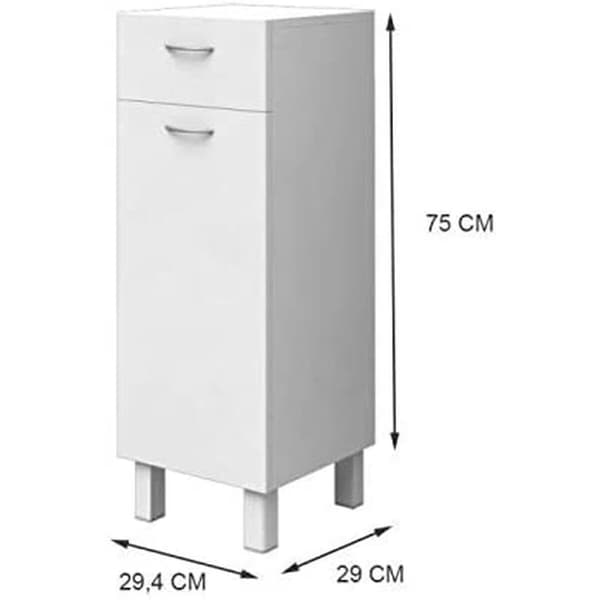 Skap 75 x 29 x 29,4 cm Hvit 30 cm
