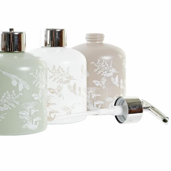 Saippua-annostelija DKD Home Decor Kristalli ABS 350 ml (8 x 8 x 14 cm) (3 osaa)