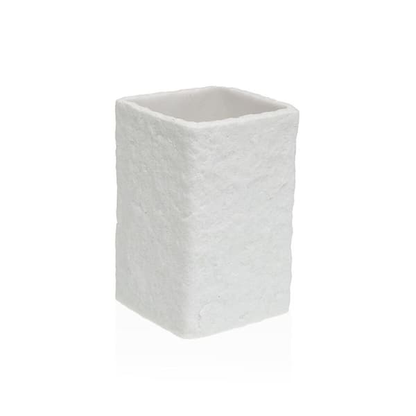 Tandbørsteholder Versa Viti Hvid Harpiks 7,4 x 10,6 x 7,4 cm