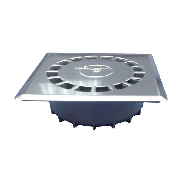 Afløb Tecnoagua T-88 I PVC Rustfrit stål 16,5 x 16,5 x 5 cm 5 cm Vertikalt