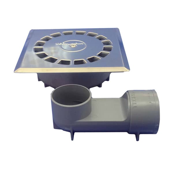 Viemäri Tecnoagua T-88 VHI PVC Ruostumaton teräs 11,8 x 11,8 x 4,5 cm Ø 4 cm