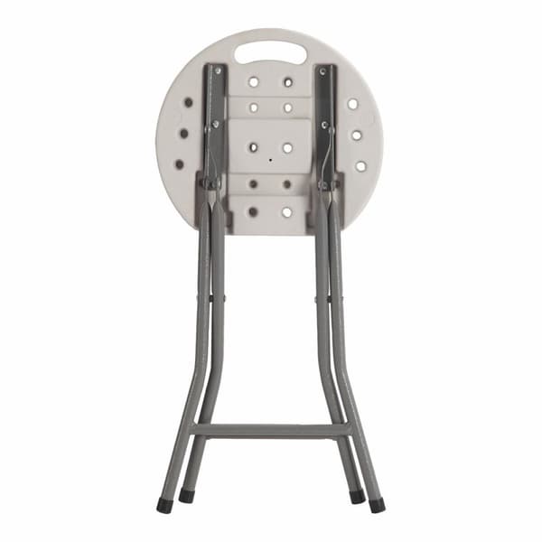 Taitettava jakkara EDM 73798 Valkoinen 33 x 30 x 45 cm