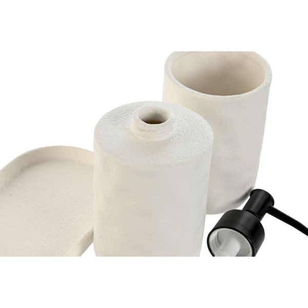 Kylpysetti Home ESPRIT Valkoinen ABS Dolomite 17,5 x 9,5 x 18 cm 3 Kappaletta