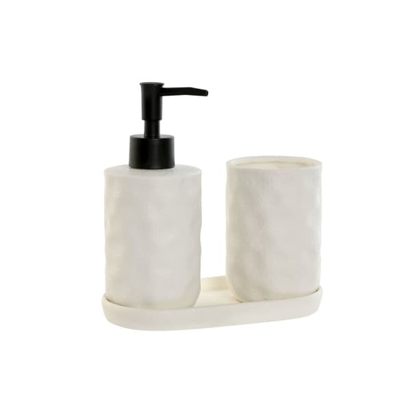 Kylpysetti Home ESPRIT Valkoinen ABS Dolomite 17,5 x 9,5 x 18 cm 3 Kappaletta