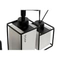 Miniatyrbillede 3 af 3: Conjunto de Banho Home ESPRIT Hvid Sort Metal Dolomite 14,5 x 8 x 17 cm 2 Dele (2 enheder)
