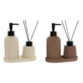 Miniatyrbilde 1 av 3: Badesett Home ESPRIT Krem Terrakotta ABS Dolomite 17 x 9 x 2 cm 3 Deler (2 enheter)