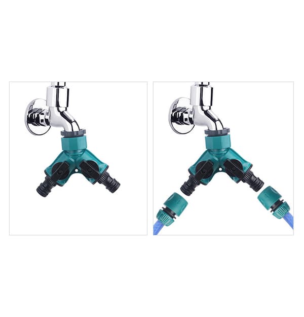 INF 2-vejs hosesplitter - Y-stik haveslange-splitter