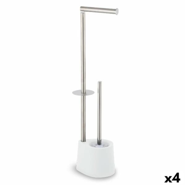 Vessapaperirullateline harjatelineellä Confortime Teräs 66 x 22 cm (4 osaa)